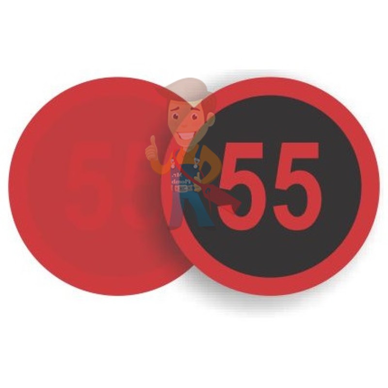 Термоиндикатор обратимый «Горячо» Hallcrest Numerical