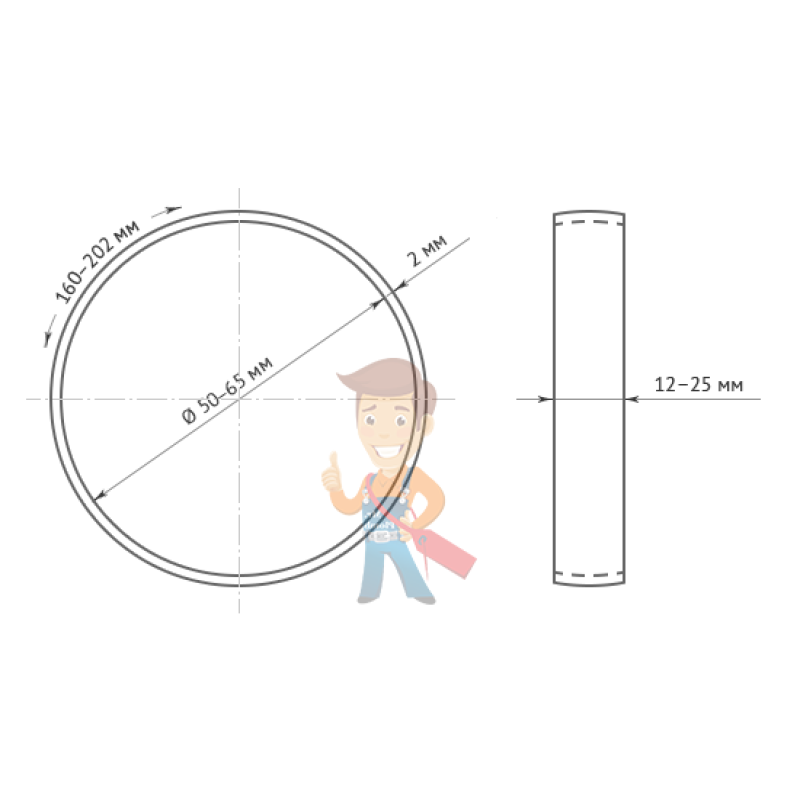 Силиконовые браслеты без нанесения 180х12х2 - фото 1