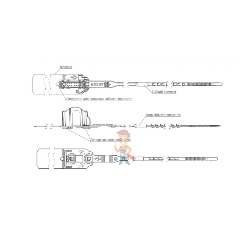 Пломба пластиковая Аркан - фото 3