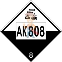 Знак ООН 80/1910 - Знак опасности АК 808