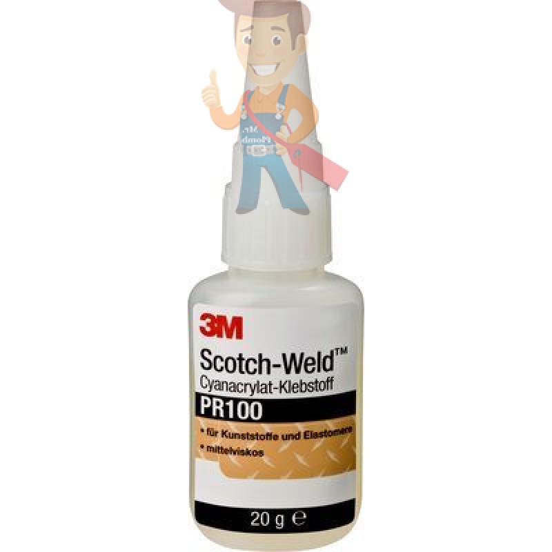 Клей цианоакрилатный Scotch-Weld™, PR100 прозрачный, 20 г