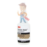 Клей эпоксидный двухкомпонентный, прозрачный, 48,5 мл 3M™ Scotch-Weld™ DP100 PLUS - Клей цианоакрилатный, прозрачный, 20 г